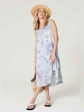 Rails Amaya Cloud Print Cotton Midi Dress Extra Small